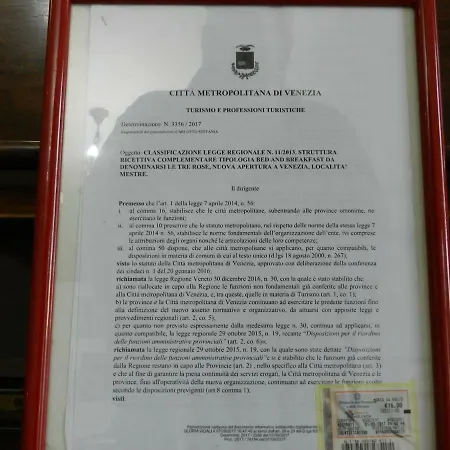 Panzió Venezia Le Tre Rose Mestre